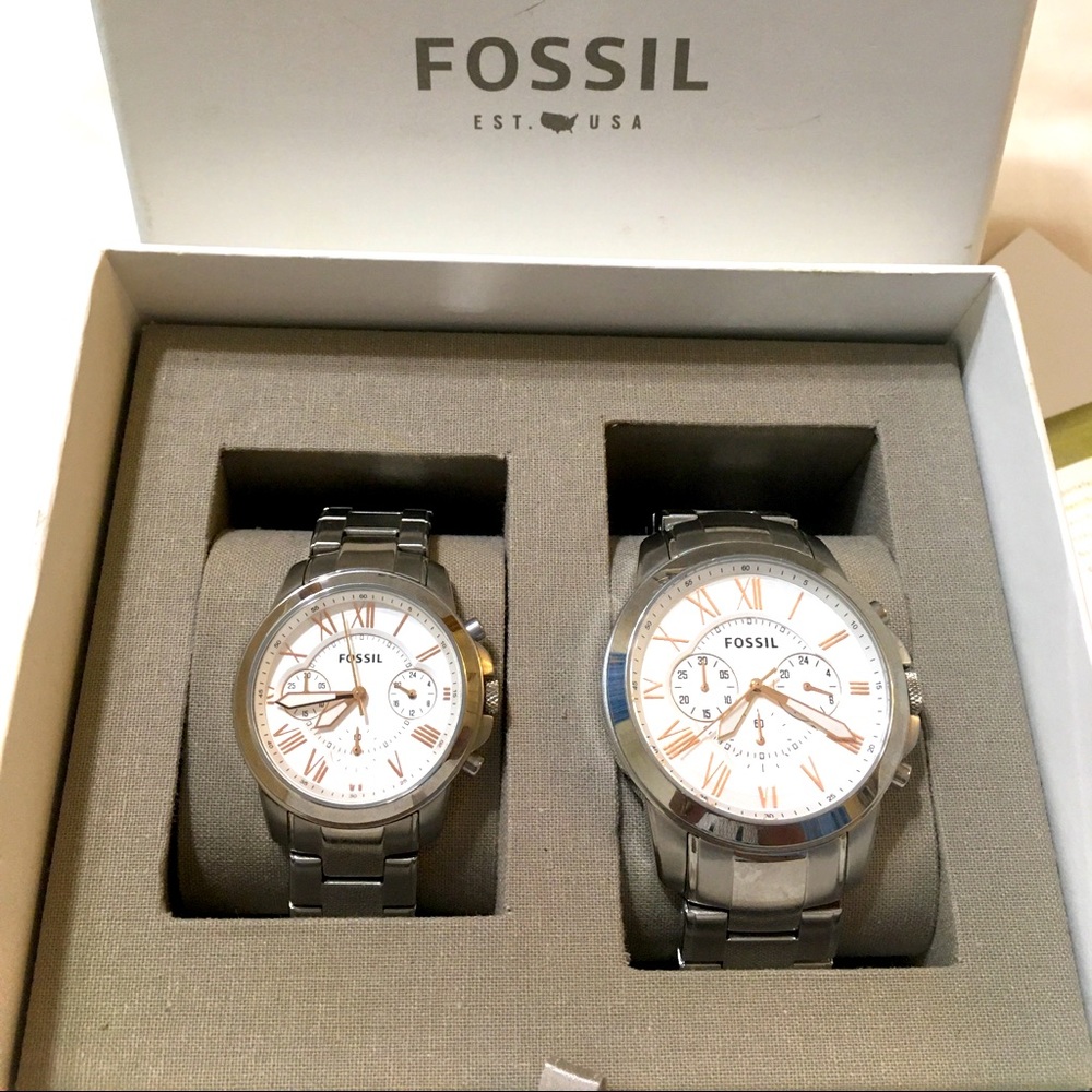 Fossil couple watch